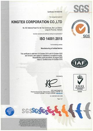 SGS ISO 14001:2015