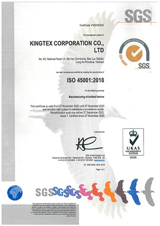SGS ISO 45001:2018